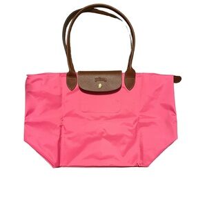 Longchamp Le Pliage Large Recycled Canvas Tote Bag.
